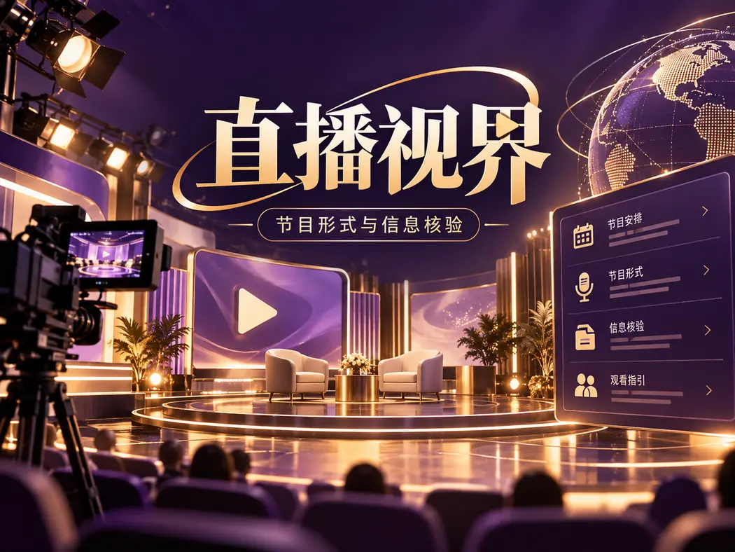 公共节目形式的抽象波形插画